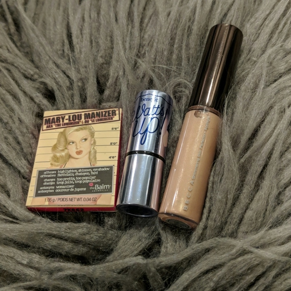 The Balm, Benefit, Becca Mini hightighter bundle
